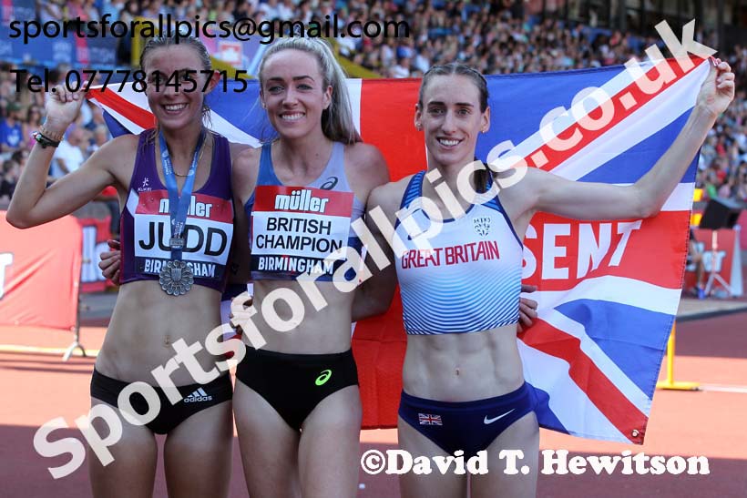 Womens 5000 metres, 2019 Muller British Championships, Alexander Stadium, Birmingham. Photo: David T. Hewitson/Sports for All Pics